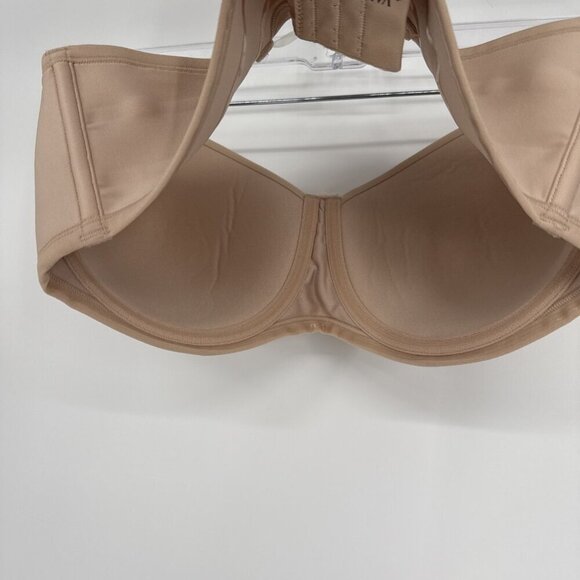Vanity Fair ROSE BEIGE Beauty Back Full Figure Smoothing Strapless Bra Size 40D - Picture 3 of 6